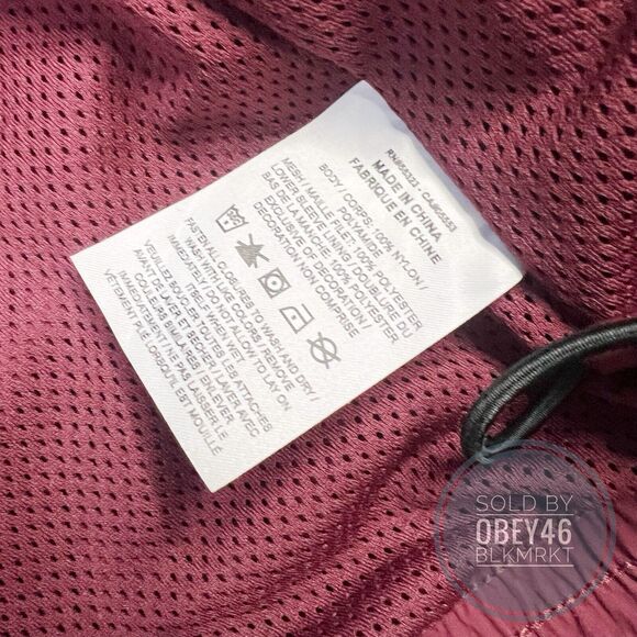 Jordan Essentials Statement Cherrywood Red Warm-up Jacket DQ7336-680 Size L - Picture 4 of 5